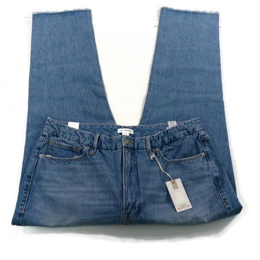 Good American Good Vintage Straight Leg Jeans Size 15 Waist 36  J820